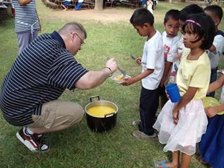 Pastor Paul Waldmiller at GFOM Feeding Center